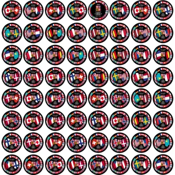 Puk FansArena Kompletní sada puků Ice Hockey World Championship Czechia MS 2024 64x Dueling