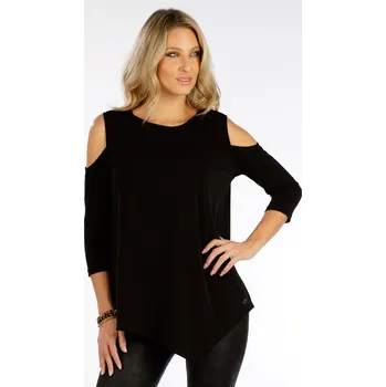 Dámské tričko Litex Dámské triko s 3/4 rukávem 5F020 černá M