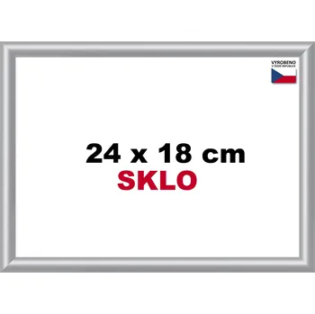 Puzzle BFHM Plastový rám 24x18cm - stříbrný