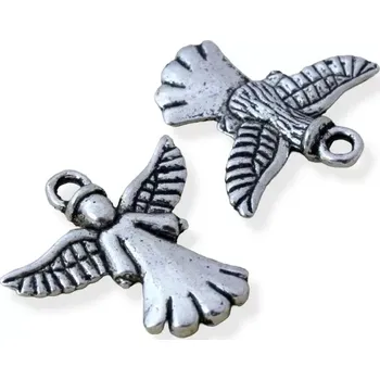 Materiál na výrobu šperku Přívěsek anděl starostříbro - 1 ks