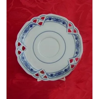 Jednorázové nádobí Cibulák Podšálek čaj ozdobný 15,3cm Originál Český porcelán Dubí 2. jakost