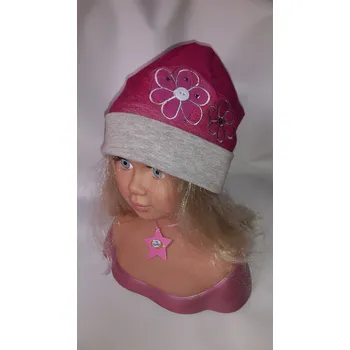 Čepice Dráče Bavlněná čepice Lucka kytky Size: 52-54