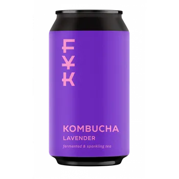 Limonáda Kombucha Levandule - plechovka 330 ml, balení 6 ks