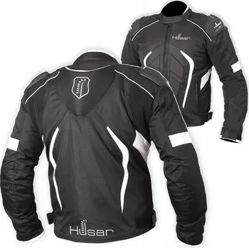 Moto bunda MOTOCYKLOVÁ BUNDA S HRBEM HUSAR RAPID GP bílá