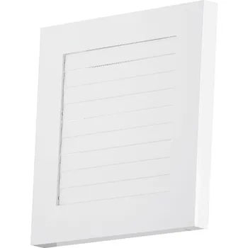 Větrací mřížka Ventilační mřížka s mechanickou žaluzií 80 mm bílá čtvercová Dospel