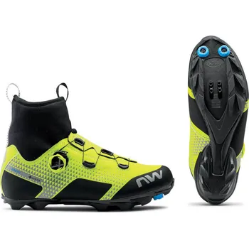 Pánské cyklistické tretry Tretry Northwave Tretry NW Celsius Xc Arctic GTX 80204037 yellow fluo/reflective 39.5 39.5