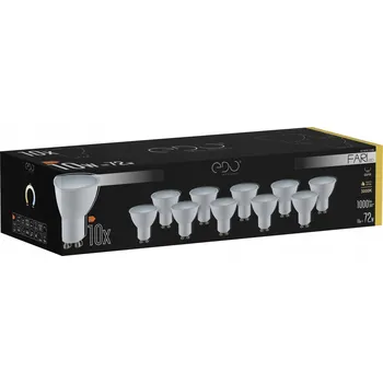 Žárovka LED žárovky EDO FARI GU10 10 W, teplá bílá, 10 ks