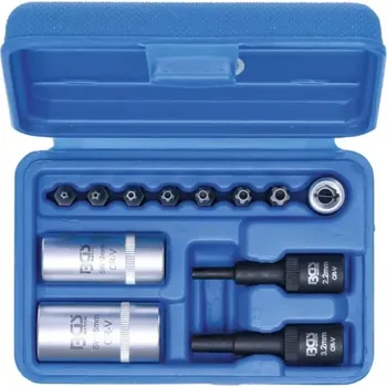 Bit BGS 2275 Bity a hlavice TORX TS (5-cípé) na servis klimatizace, sada 12 ks