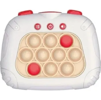 Herní konzole DZL Quick push game Elektronická hra Pop It bílá