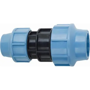 Vodovodní potrubí UNIDELTA svěrná spojka přímá redukovaná 32x25 UNI1002032025 pro polyethylenové trubky PE