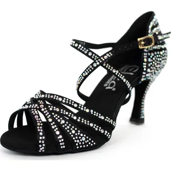 Dámské lodičky Dámské taneční boty Elza - 971 černá 7,5 cm Flare Velikost: 41