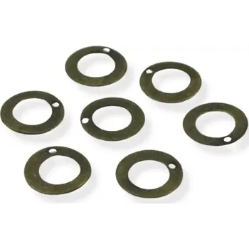 Materiál na výrobu šperku Přívěsek kolečko-donut starozlatý - 48 ks