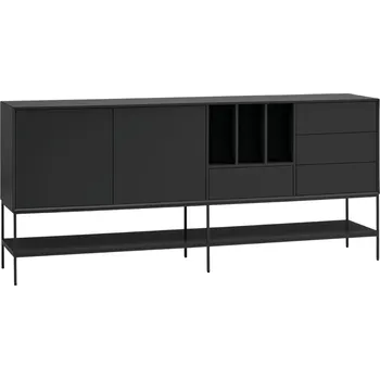 Komoda Černá komoda Teulat Platt 220 x 45 cm