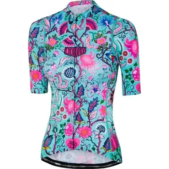 cyklistický dres Cyklodres CYCOLOGY Secret Garden Reborn, dámský, krátký rukáv