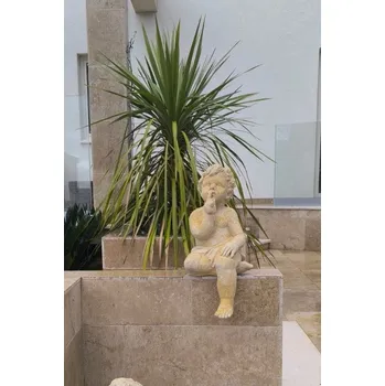 Zahradní dekorace ZahradniDekorace sochy na zahradu - Chlapec ticho! bez podstavce, výška 62 cm, 17 kg