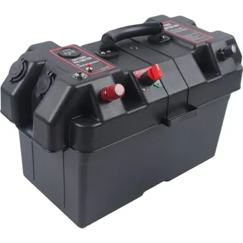 Elektrická zásuvka Battery Box, 2x USB, zásuvka 12V a voltmetr