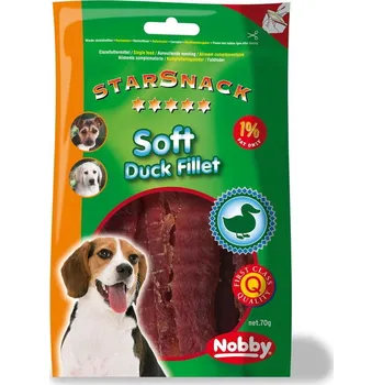 Pamlsek pro psa Nobby StarSnack Soft Duck Fillet měkké kachní filetky 70g