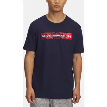 Pánské tričko Pánské tričko Under Armour UA CAMO CHEST STRIPE SS 1376830-411 Modrá XXL