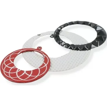 Materiál na výrobu šperku Přívěsky kovové kruhy - 3 ks