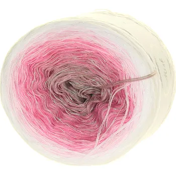 Příze Čekání na vánoce bílý lunární lurex 3 nitka 1500 m - Misha style příze