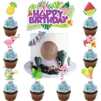 Cakesicq, Čína Zápich do dortu flamingo párty 7ks - Cakesicq | Cukrářské potřeby