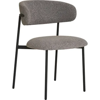 Jídelní židle Intesi Židle Mira boucle šedá světlá/černá