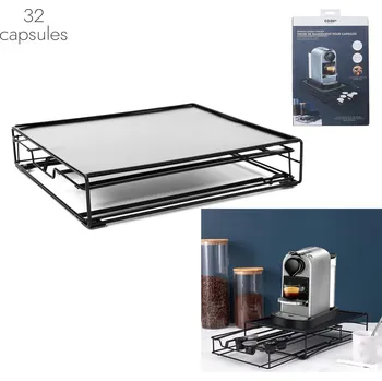 Stojan na kapsle Intesi Zásuvka na kapsle Nespresso černá