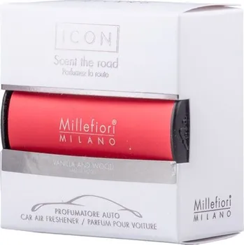 Vůně do auta Millefiori Icon Vanilla & Wood vůně do auta Classic červená