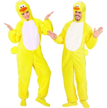 Karnevalový kostým Kostým kachny (kombinéza s kapucí) - M/L (175 cm)