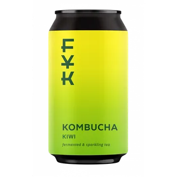 Limonáda Kombucha Kiwi - plechovka 330 ml, balení 6 ks