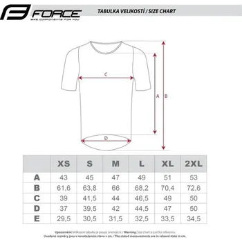 cyklistický dres Force triko funkční VENT krátký rukáv (bílá)
