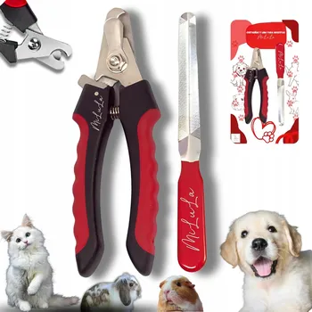 Kosmetika pro psa Kleště na drápky pro psy sada Kleště + pilník na drápky zvířat 1 ks