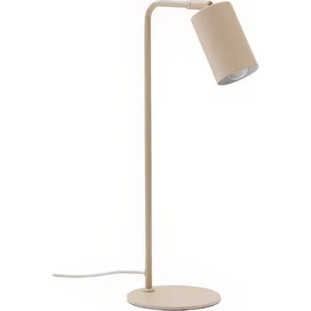Lampička Béžová kovová stolní lampa Kave Home Manie