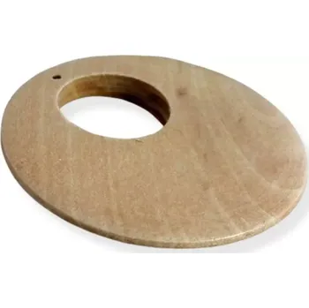 Materiál na výrobu šperku Dřevěný donut 5cm - 2 ks