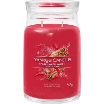 Svíčka Yankee Candle Sparkling Cinnamon Signature Velký 567 g