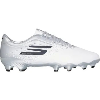 Kopačky Skechers Razor Adults Academy Firm Ground Football Boots White/Silver 6 (39.5)