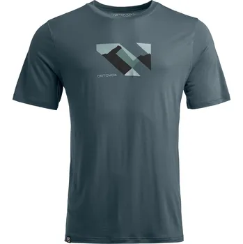 Pánské tričko Ortovox 140 Cool Landscape T-shirt M Barva: Dark Arctic Grey, Velikost: M