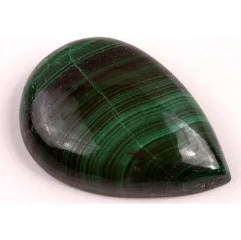 Korálek Kabošon Malachite č.1274 (33x23x8mm)