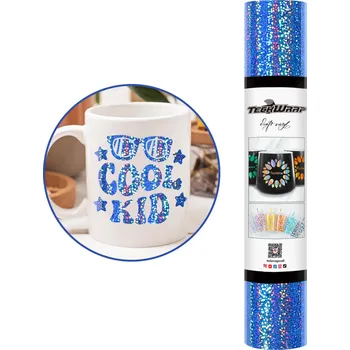 Samolepící dekorace TeckWrap Holographic Sparkle - Bright Blue Velikost: 0,3 x 1,5 m Samolepící vinylová folie TeckWrap