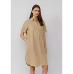 s.Oliver dámské košilové šaty krátký rukáv béžové Velikost: 40