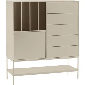 Komoda Vysoká krémová komoda Teulat Platt 120 x 45 cm