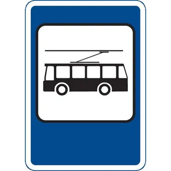 Dopravní značení Dopravní Značka IJ4d Zastávka trolejbusu