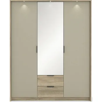 Laski Šatní skříň LETTO 3D2S Zvolte osvětlení: bez osvětlení