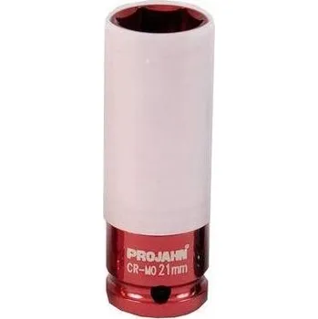 PROJAHN hlavice nástrčná 1/2" 21mm průmyslová, prodloužená s plastovou objí