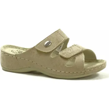Dámské pantofle Santé DS/152 BEIGE dámské vycházkové pantofle Velikost: 41