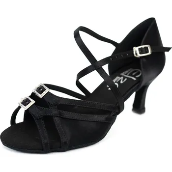 Dámské lodičky Dámské taneční boty Elza - 297 černá 6,5 cm Flare Velikost: 37