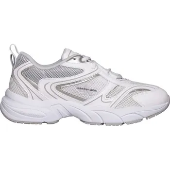 Dámská obuv Dámská vycházková obuv Calvin Klein RETRO TENNIS MESH ML 38 Bílá, Šedá