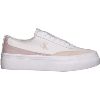 Dámské tenisky Dámské tenisky Calvin Klein VULC FLATFORM LOW CV MIXMG 39 Bílá, Béžová, Růžová
