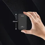 Nabíječka DUDAO A65Q 65W USB-A / USB-C PD - cestovní - ultratenká - EU / US - černá