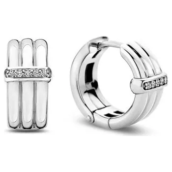 Náušnice Kruhové náušnice TI SENTO se zirkony 7979ZI